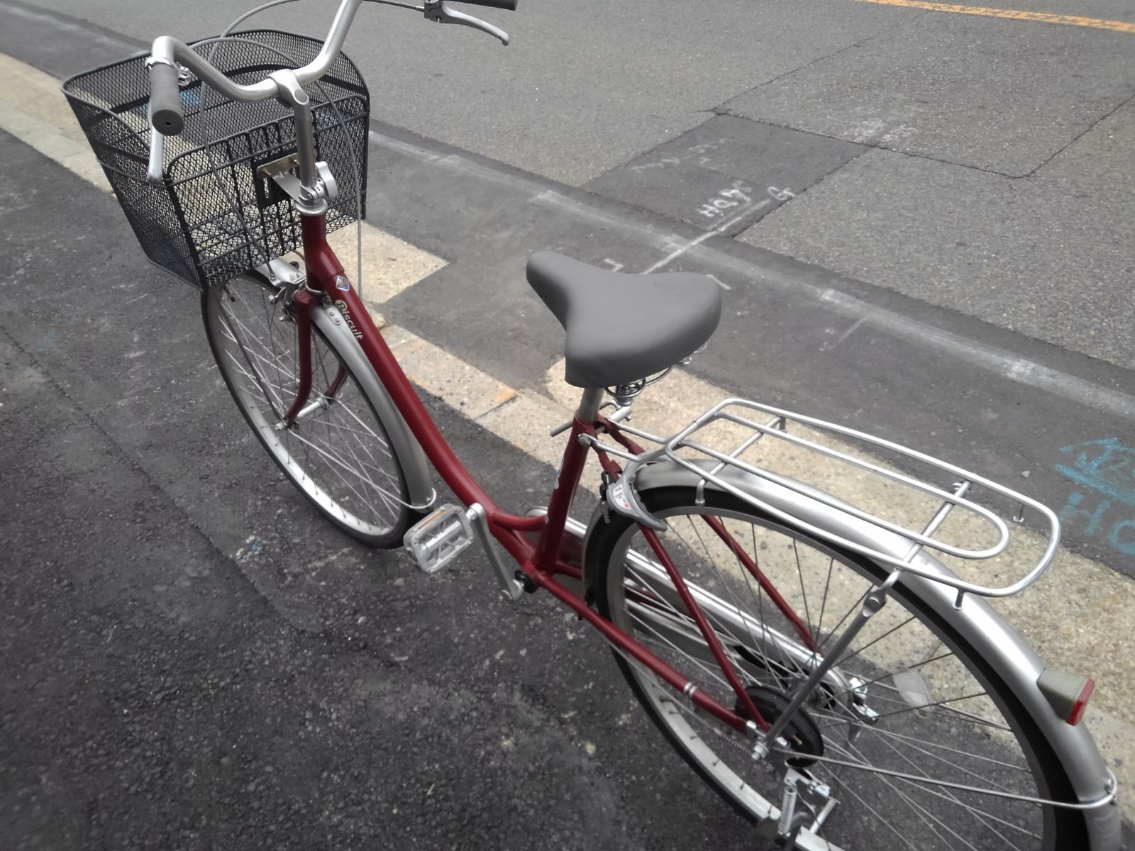 中古自転車`３９１６　ブリヂストン　ビスケット　２６インチ　ギヤなし　ダイナモライト　 引き取り限定！(名古屋市昭和区)自転車3985 ブリヂストン