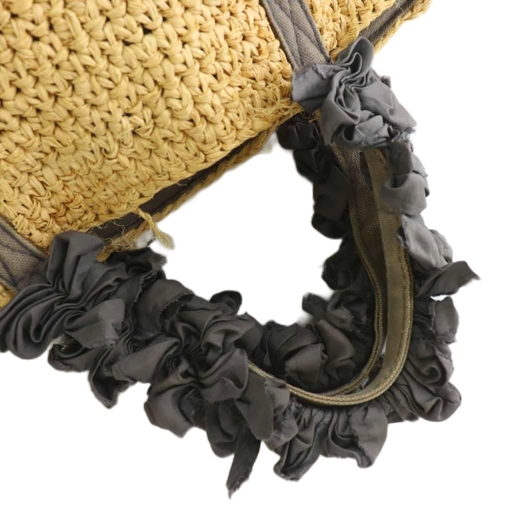 LUDLOW かごバッグ スカーフ付き 新品 ラドロー LUDLOW かごバッグ トートバッグ ハンド ラフィア グレープ