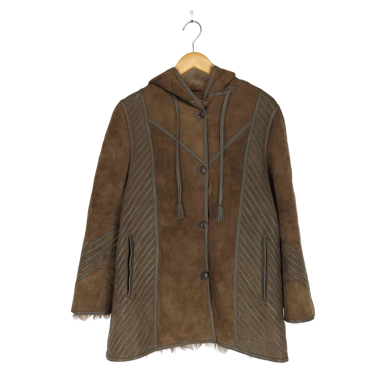 レディース ユーズドフルギ USED古着 Cosein SPANISH LAMBSKIN 裏 