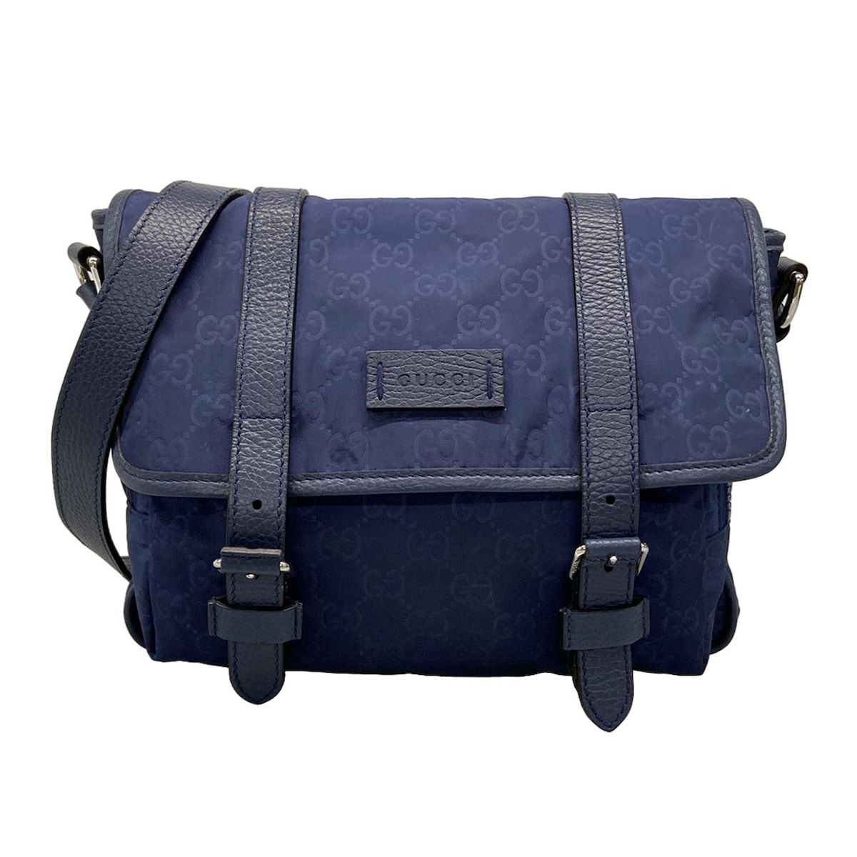 GUCCI(グッチ) ショルダーバッグ GG柄 510335 ブルー レザー 【公式通販】