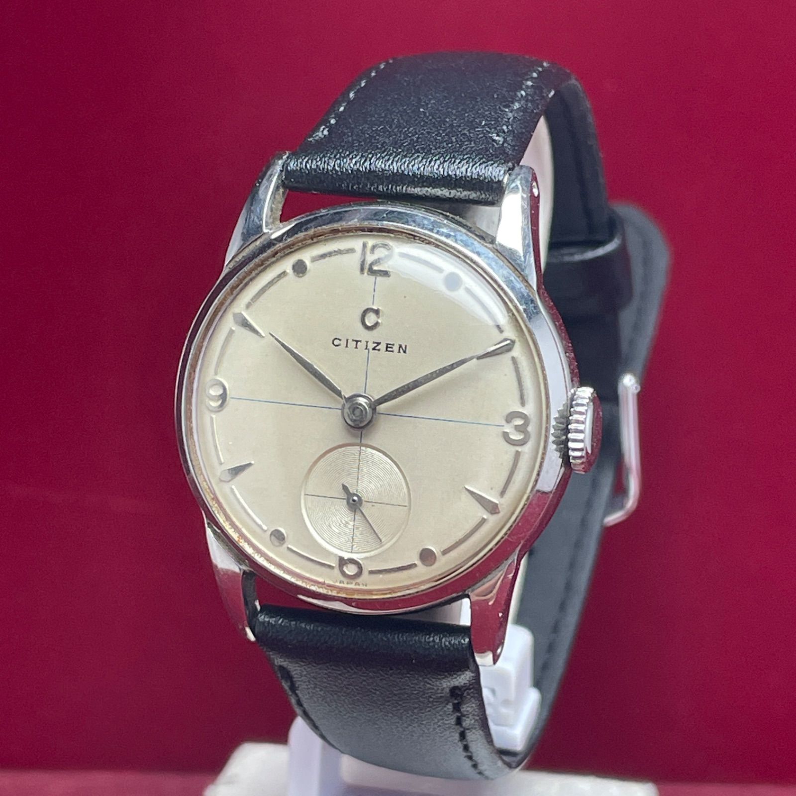 超希少 OH済】 CITIZEN シチズン Cマーク スモールセコンド 手巻 