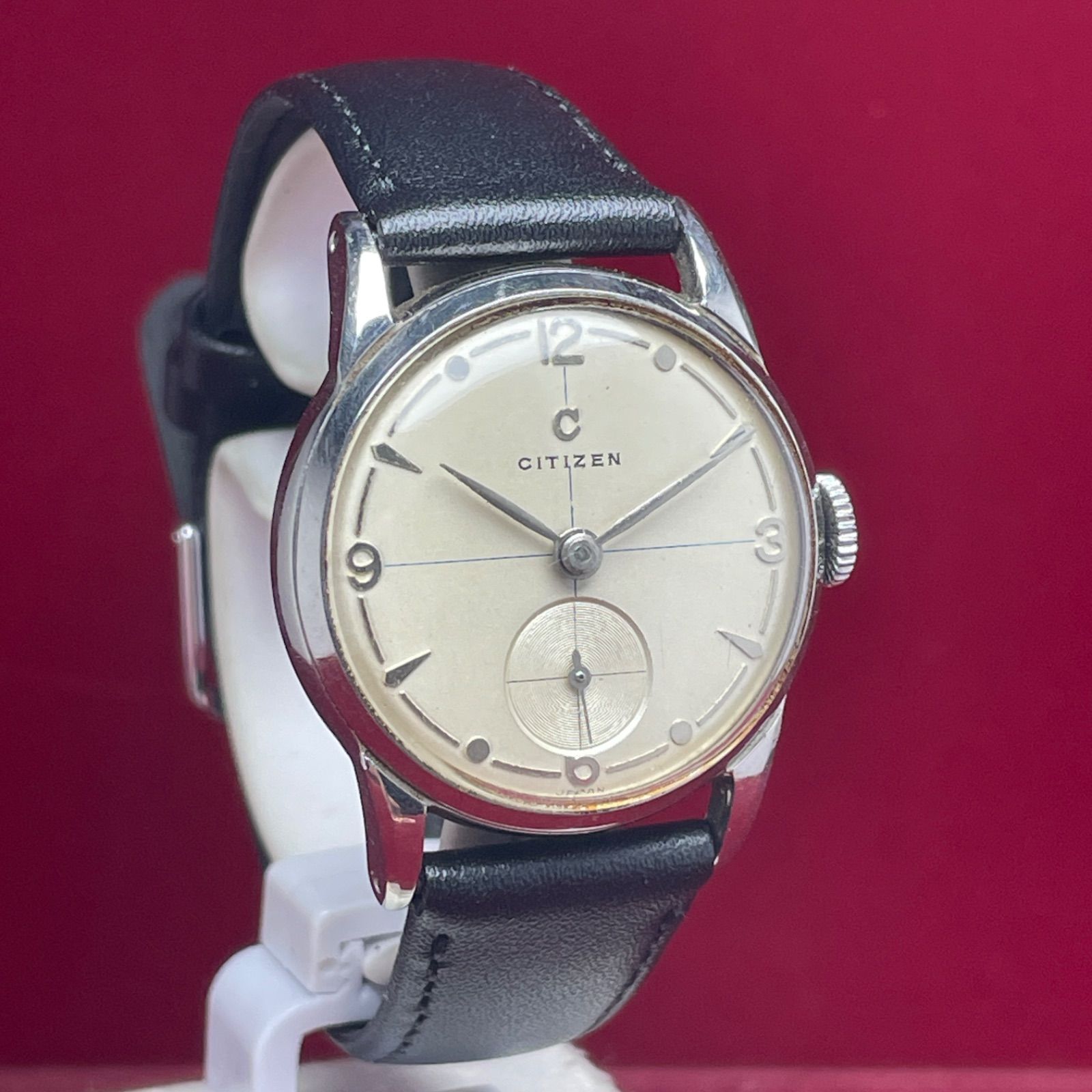 超希少 OH済】 CITIZEN シチズン Cマーク スモールセコンド 手巻 