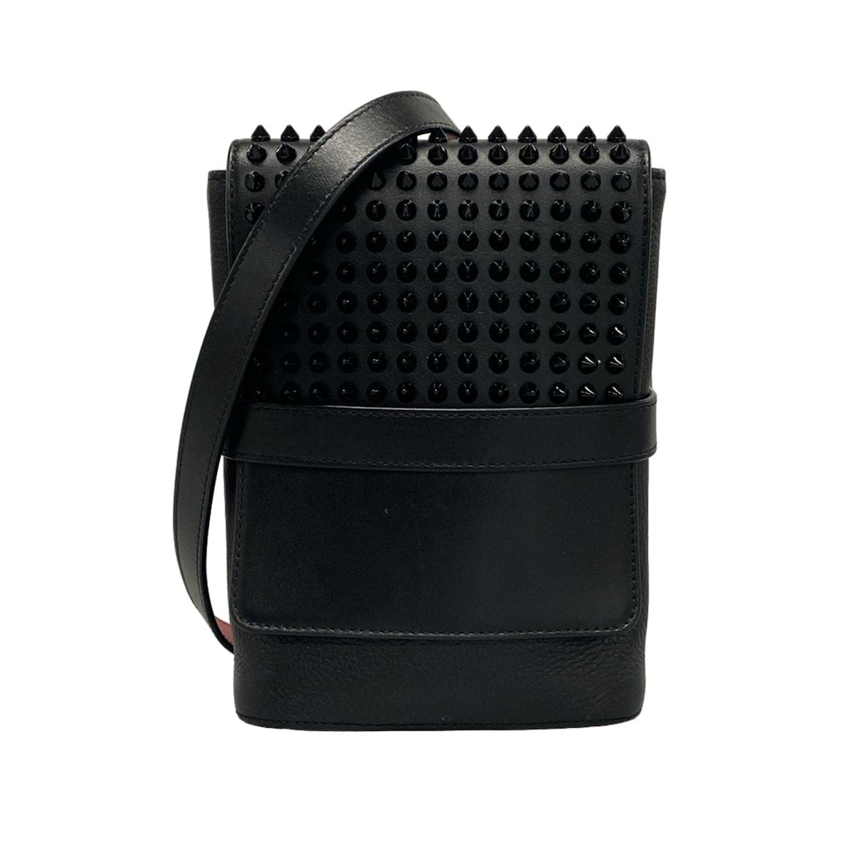 CHRISTIAN LOUBOUTIN ショルダーバッグ スタッズ ブラック 【公式通販】
