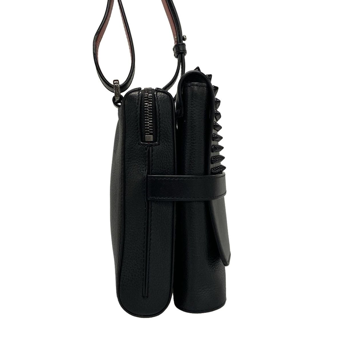 CHRISTIAN LOUBOUTIN ショルダーバッグ スタッズ ブラック 【公式通販】