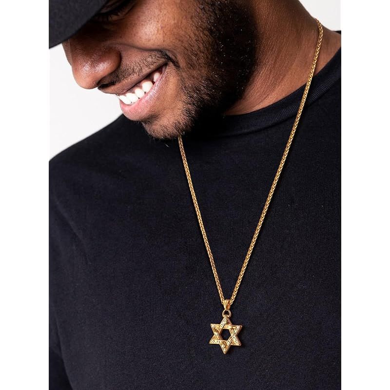 最安値，人気 【新品】 [ChainsPro] 六芒星 ネックレス メンズ 