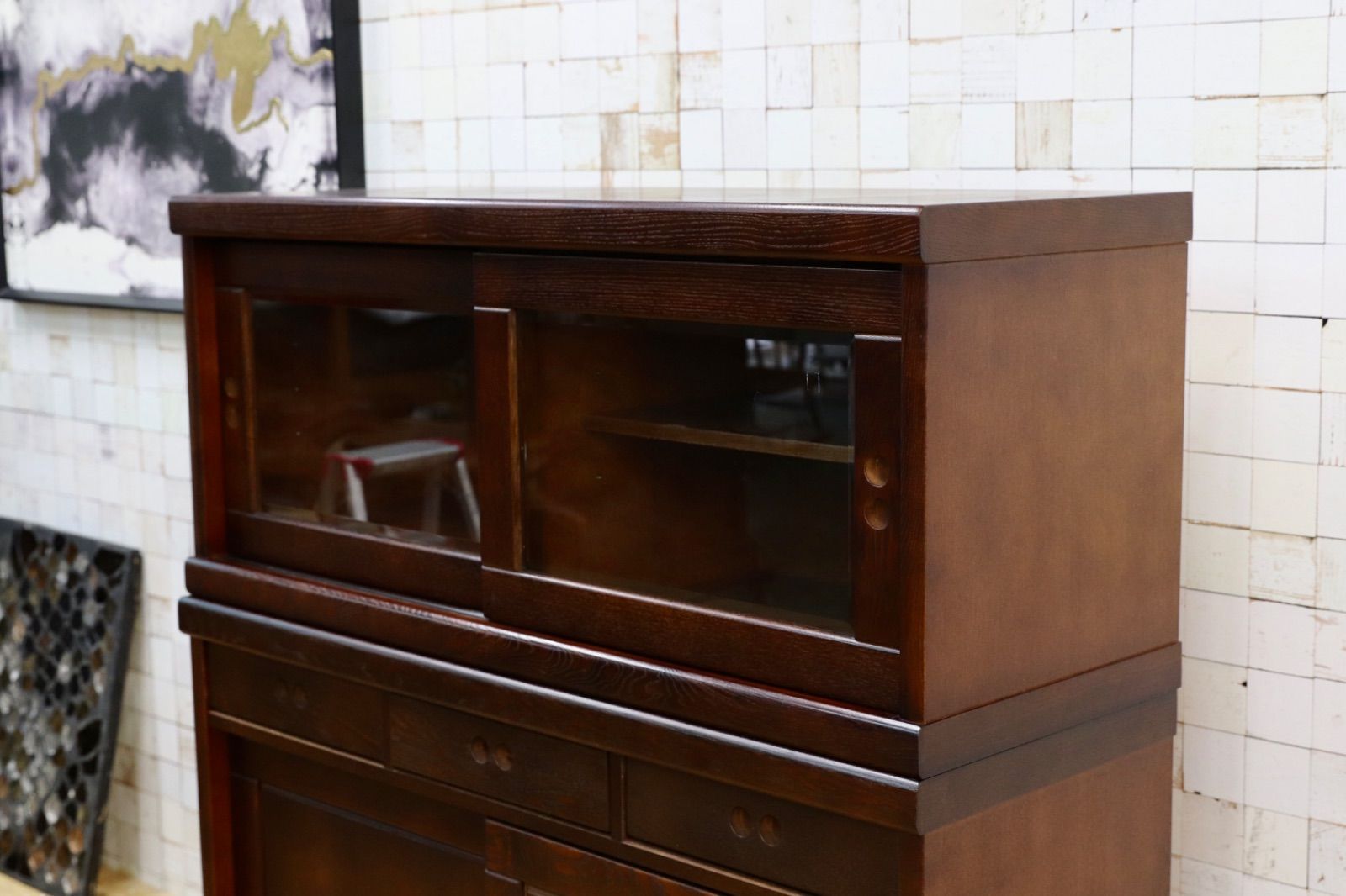 GMET009○大雪木工 ポトフ キャビネット カップボード リビングボード