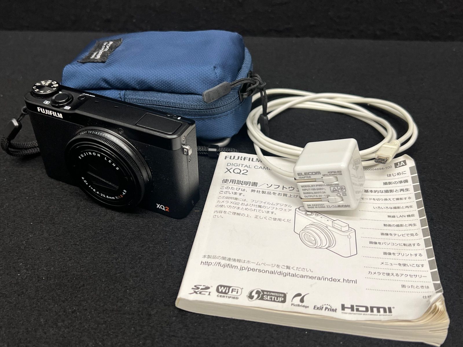 FUJIFILM / XQ2 】 コンパクトデジカメ 可動品 富士フイルム ブラック