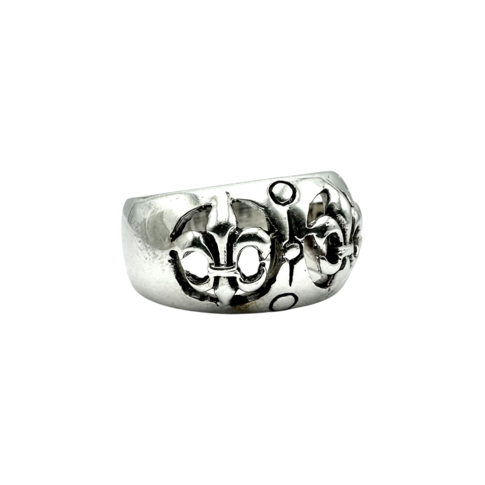 王家の紋章】フルールドリス 百合 Silver 925 刻印 90s Vintage Design