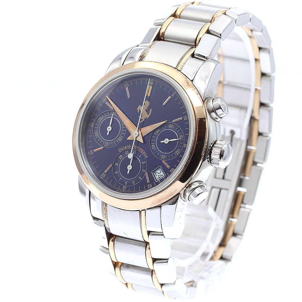  ベルト訳あり ジラール ペルゴ GIRARD PERREGAUX 8020 フェラーリ クロノグラフ 自動巻き メンズ _930464 夏コーデ 自動巻き時計 腕時計(アナログ)