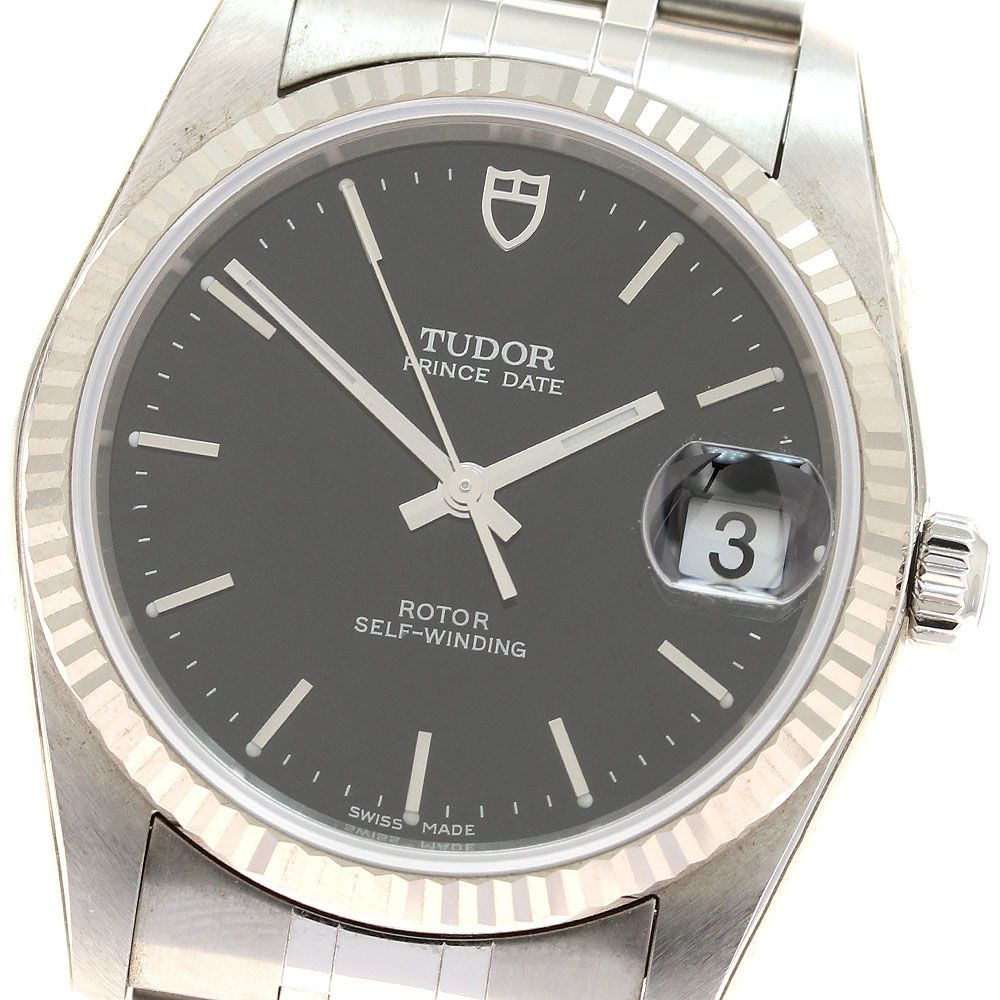 チュードル TUDOR 74034 プリンスデイト WGベゼル 自動巻き メンズ 保証書付き_933088