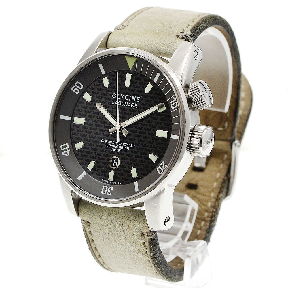  グリシン GLYCINE 3844 ラグナーレ デイト 自動巻き メンズ _942563 アクセント服 自動巻き時計 腕時計(アナログ)