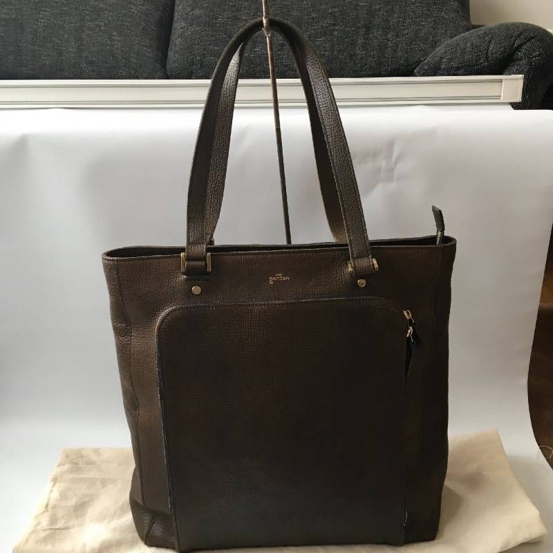 美品 dan genten ダンゲンテン レザー トートバッグ - メルカリ