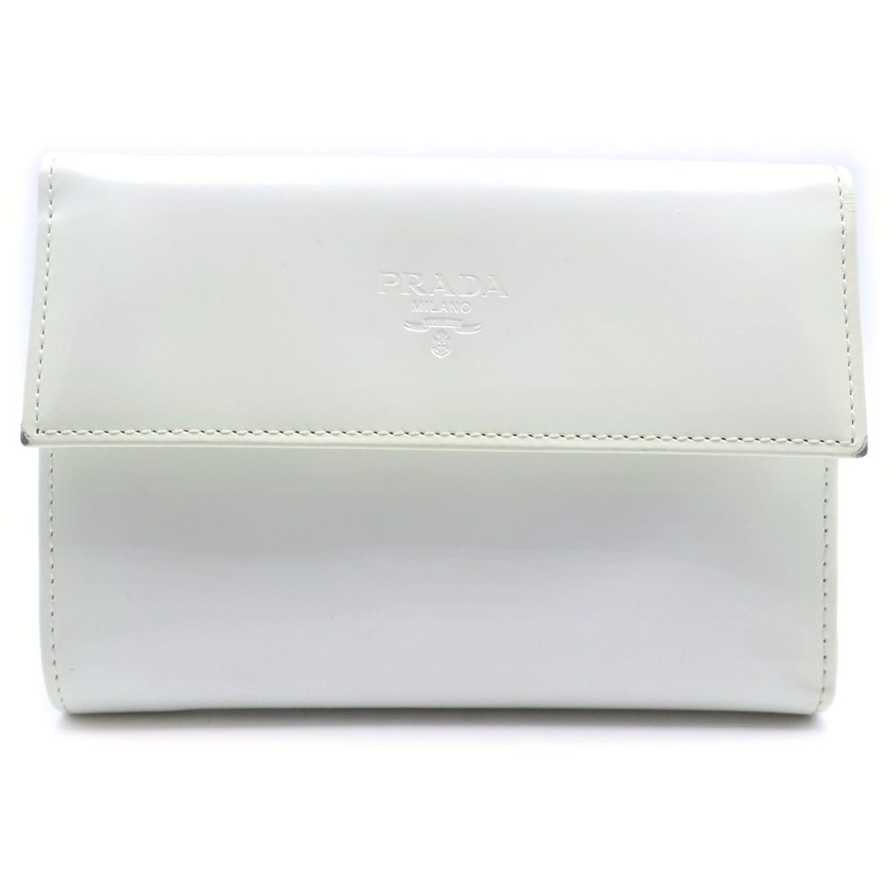 PRADA (プラダ) 三つ折りコンパクトウォレット がま口 財布 PRADA (プラダ) 三つ折りコンパクトウォレット がま口 財布
