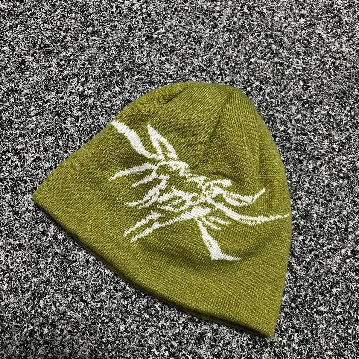 ヴィンテージ オリーブ色 パータン ビーニー