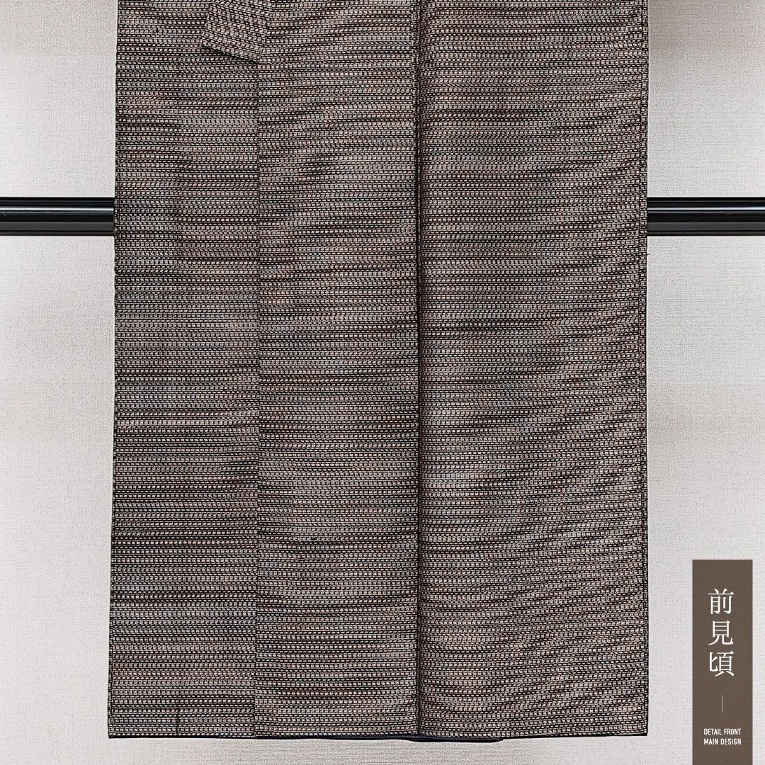 男着物（大島紬） アンサンブル 袷 身丈128cm 裄丈66cm Aランク 正絹