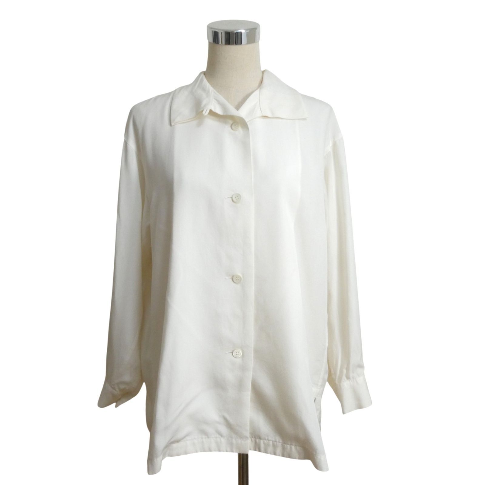 美品 ISSEY MIYAKE イッセイミヤケ シャツ ブラウス 変形カラー 長袖