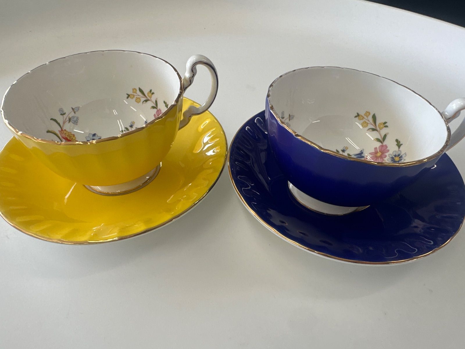 ☆Aynsley エインズレイ コテージガーデンカップ＆ソーサー 2客セット 