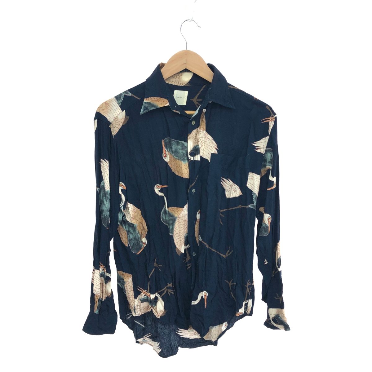 メンズ KARL HELMUT カールヘルム 総柄シャツ サイズ表記なし ネイビー 