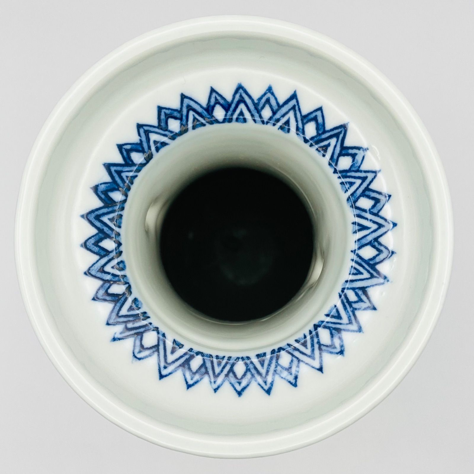 高砂花入 染付 西尾瑞豊 共箱入 茶道具 花器 華道具 花瓶 伝統工芸品