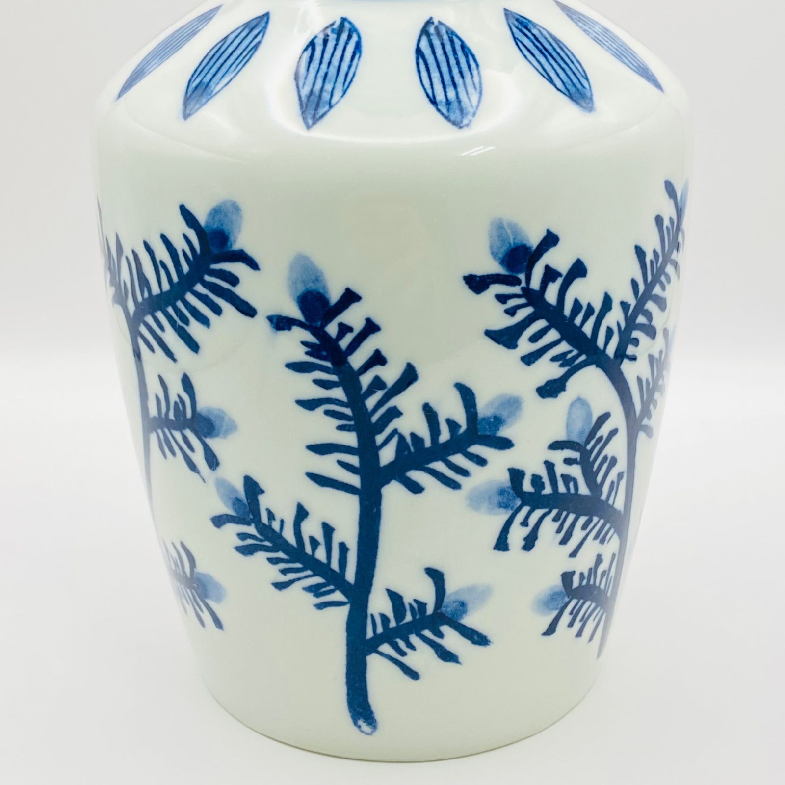 高砂花入 染付 西尾瑞豊 共箱入 茶道具 花器 華道具 花瓶 伝統工芸品