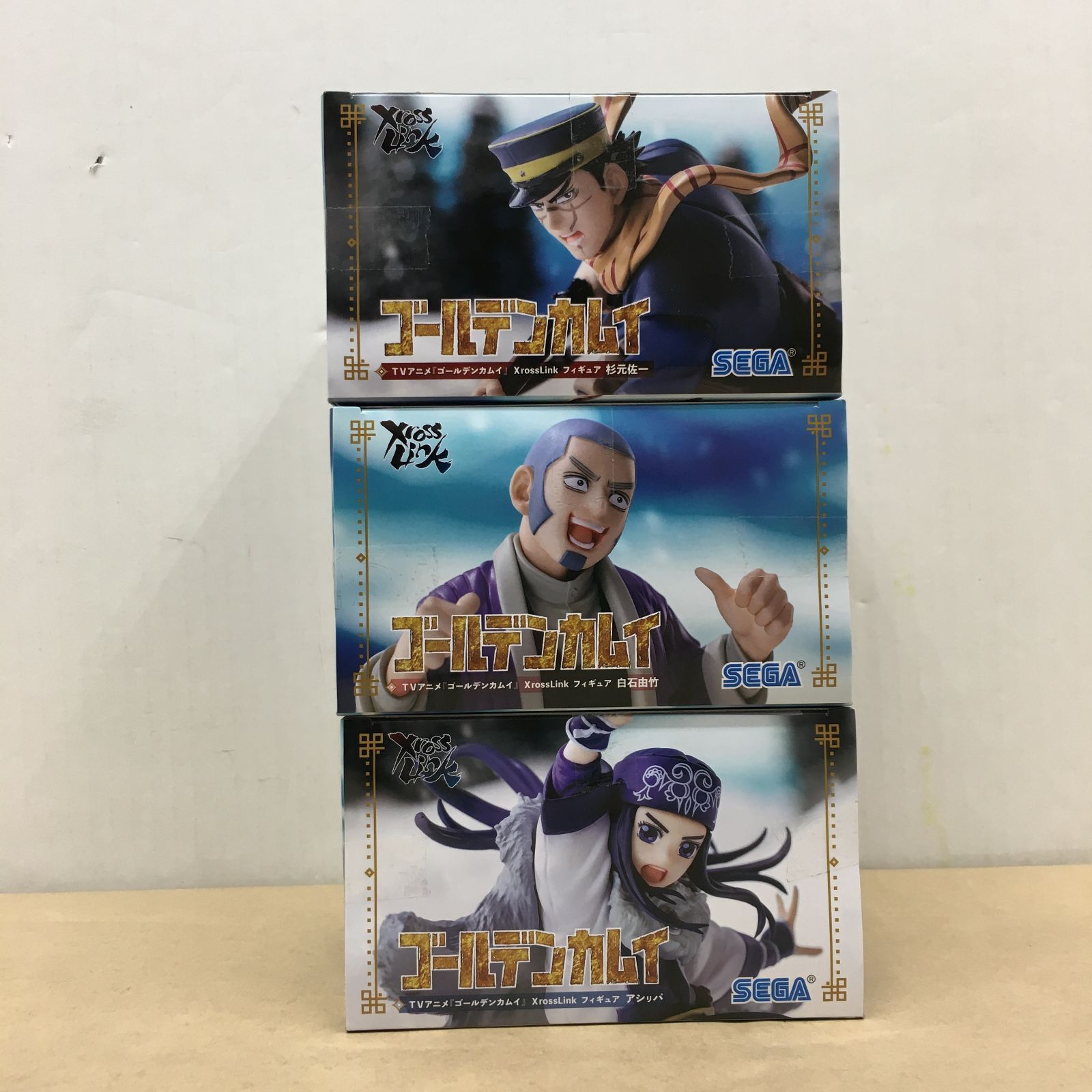 未開封 TVアニメ ゴールデンカムイ XrossLink フィギュア 杉元 白石