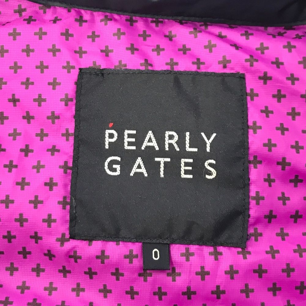 サイズ：0 PEARLY GATES パーリーゲイツ ダウンジャケット 総柄