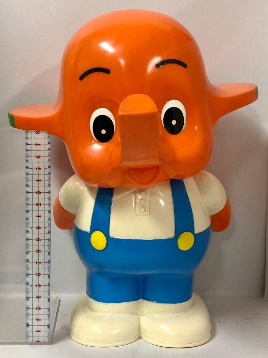 広告、ノベルティグッズ 2 サトちゃん 貯金箱 佐藤製薬 ソフビ 昭和