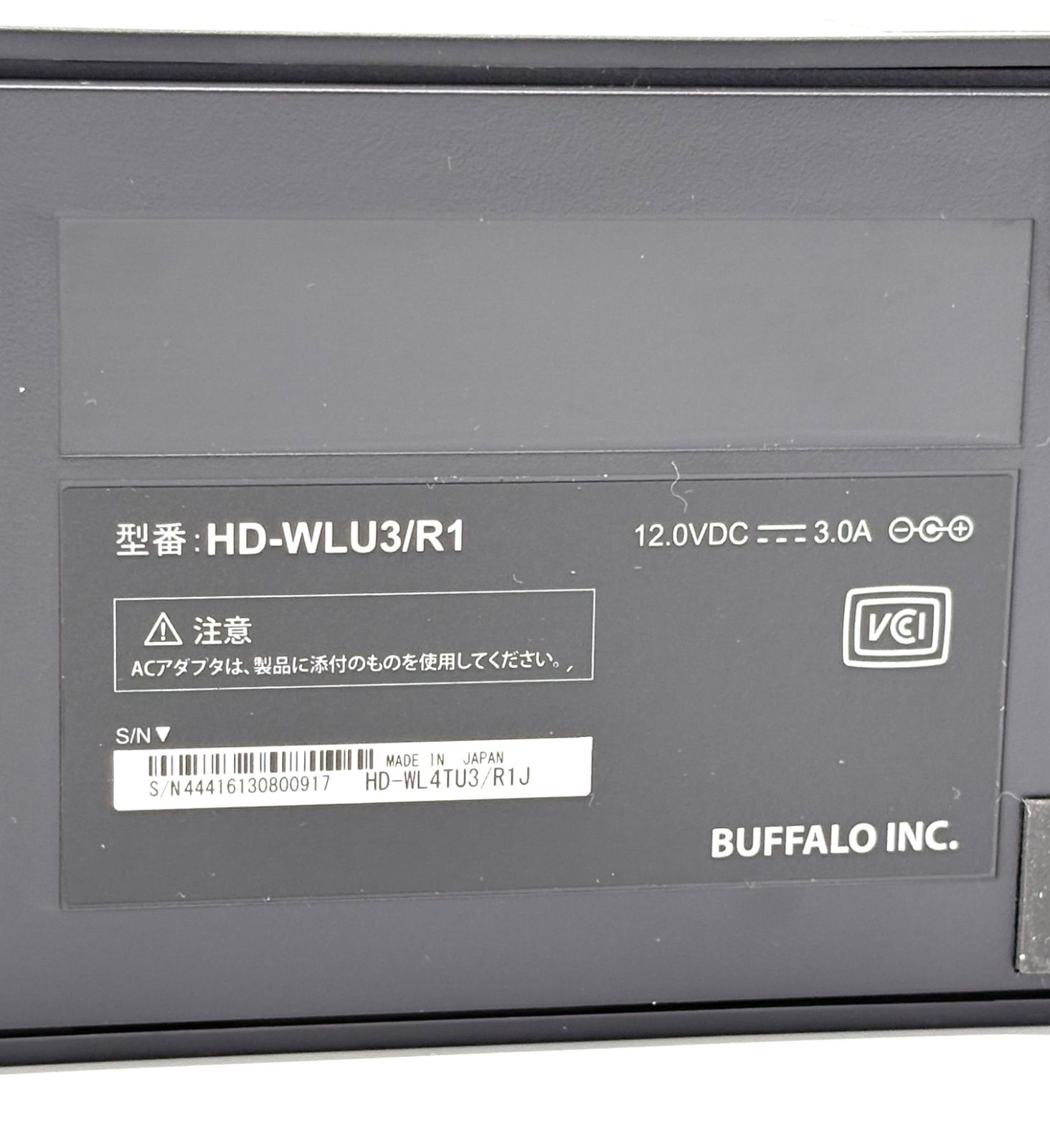 HD-WL4TU3⁄R1J 外付けHDD ブラック [4TB ⁄据え置き型] BUFFALO