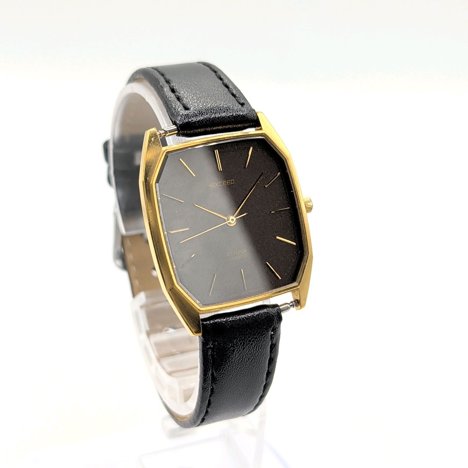 CITIZEN EXCEED 4-797922 Watch Quartz Ladies Gold Brown Y2K 00S 