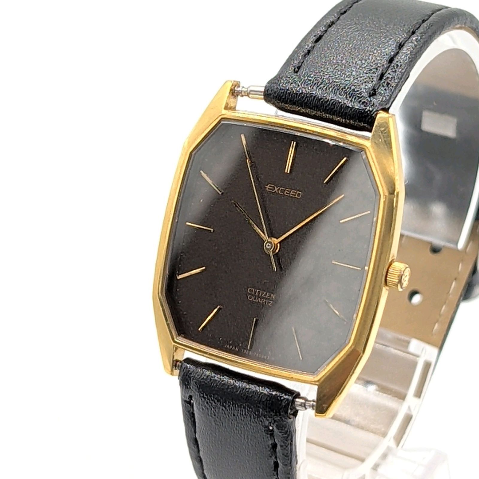 CITIZEN EXCEED 4-797922 Watch Quartz Ladies Gold Brown Y2K 00S 