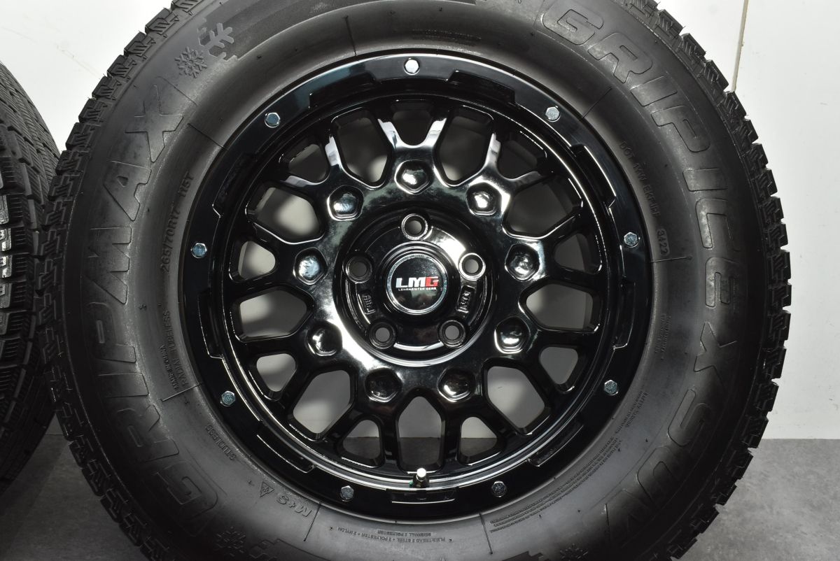 レアマイスター17インチ 265/70R17 4本セット ラングラー 美品バリ溝 バリ溝 美品】レアマイスター LMG 17in 7.5J +38 PCD127 グリップ