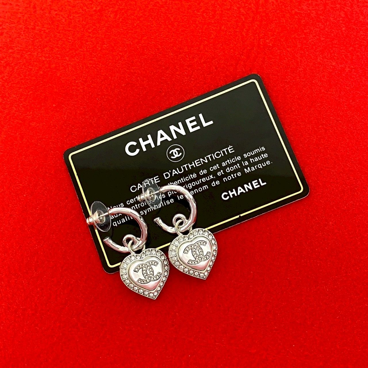 極 美品 コメあり B23B CHANEL シャネル ココマーク ハート モチーフ