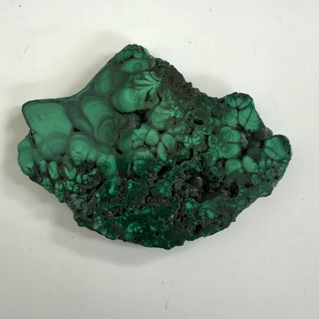 E33464 研磨 スライス マラカイト 孔雀石 Malachite 原石 天然石 鉱物 パワーストーン