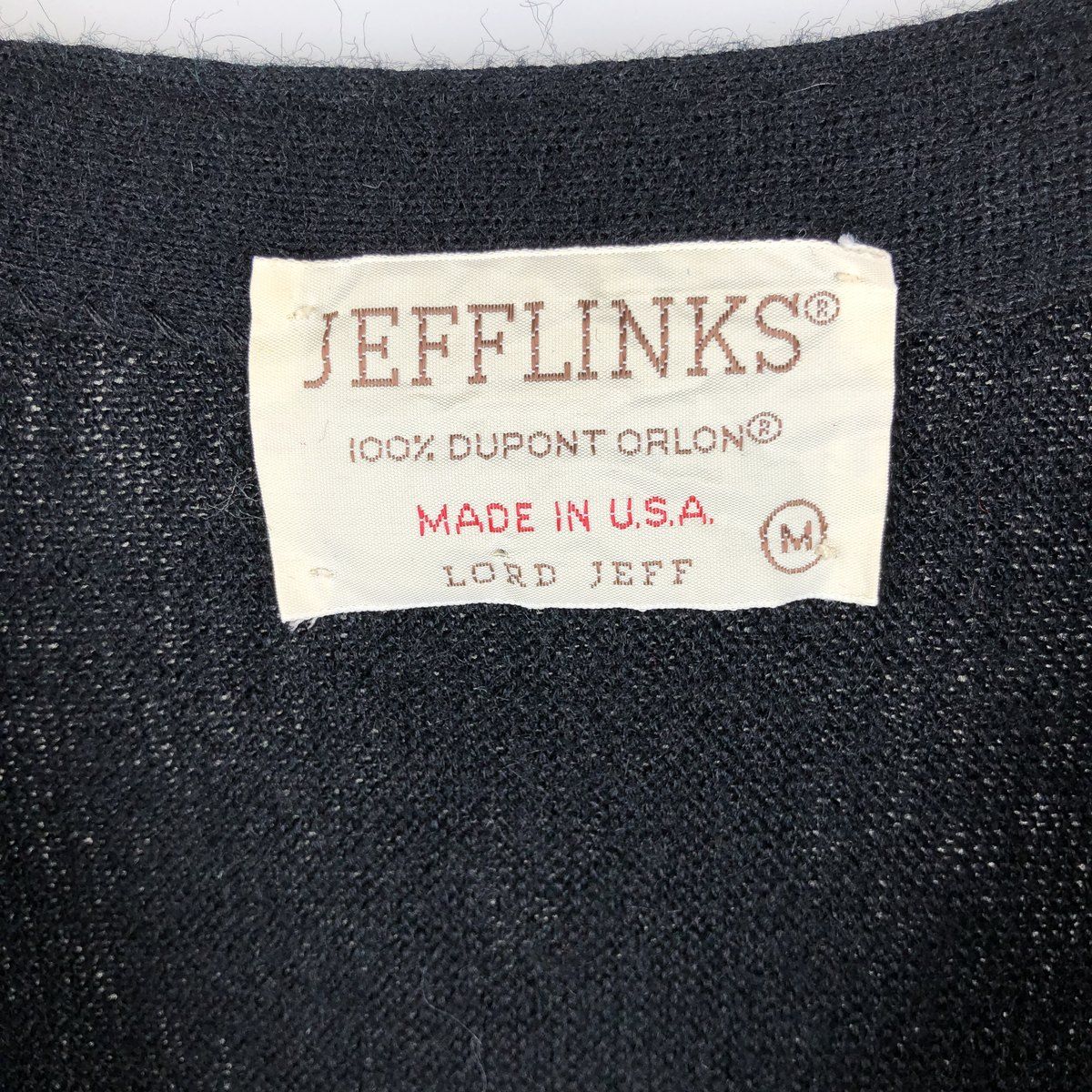 古着 70年代~ Lord Jeff Jefflinks アクリルニットカーディガン USA製
