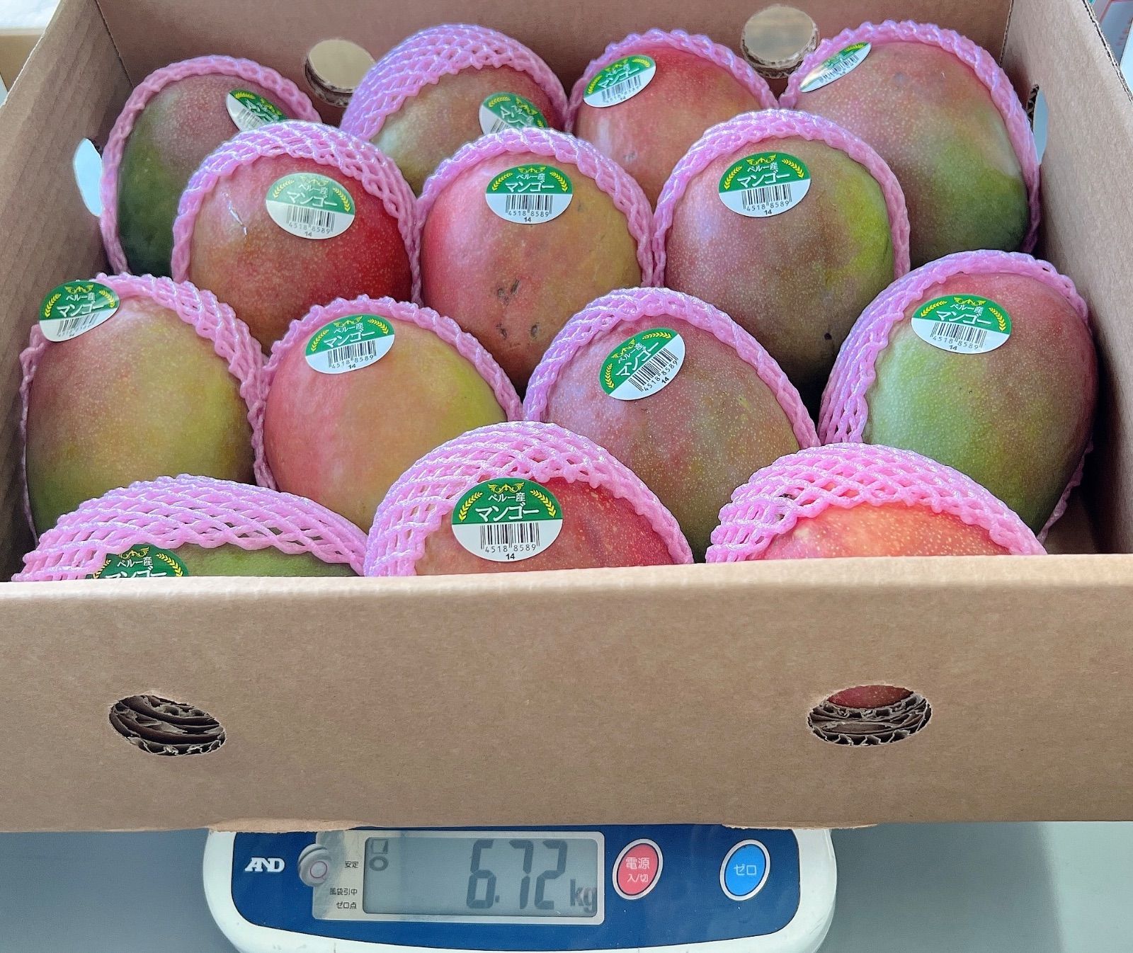 高級アップルマンゴー 6kg ペルー産 ケント種 甘くて美味しい - メルカリ