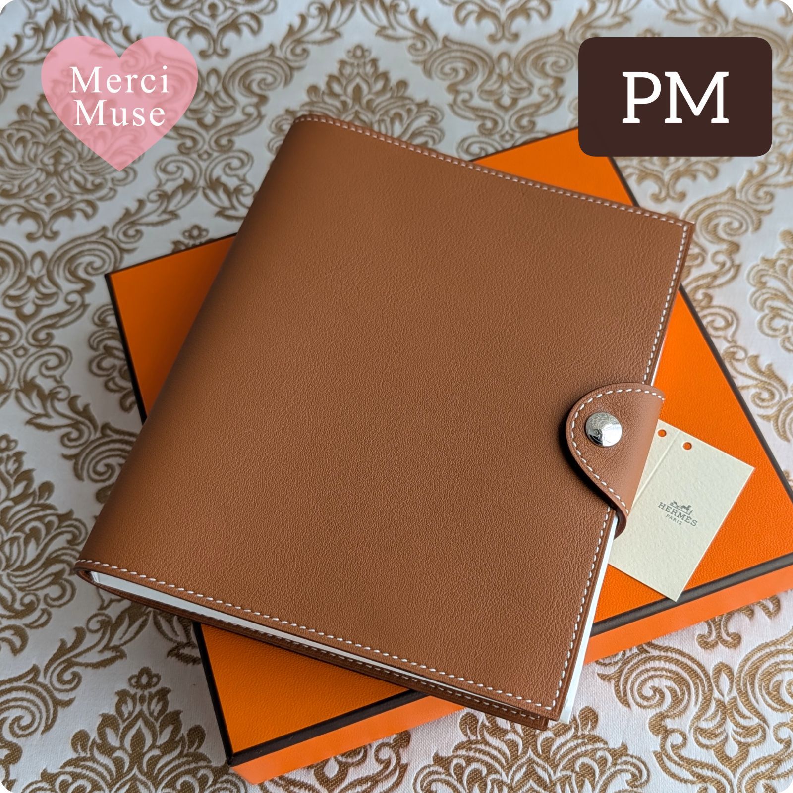 未使用品*ユリスPM ゴールドxシルバー金具 手帳 夢ノートに 未使用品*ユリスPM ゴールドxシルバー金具 手帳 夢ノートに