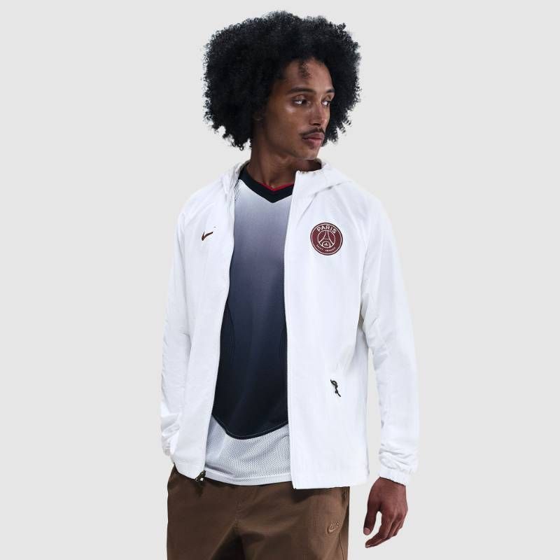 Plaintext 【送料無料・匿名配送】Nike ナイキ PSG パリ・サンジェルマン 25/26 AWF ウーブン ジャケット 白 撥水 新品 正規品 日本未発売
