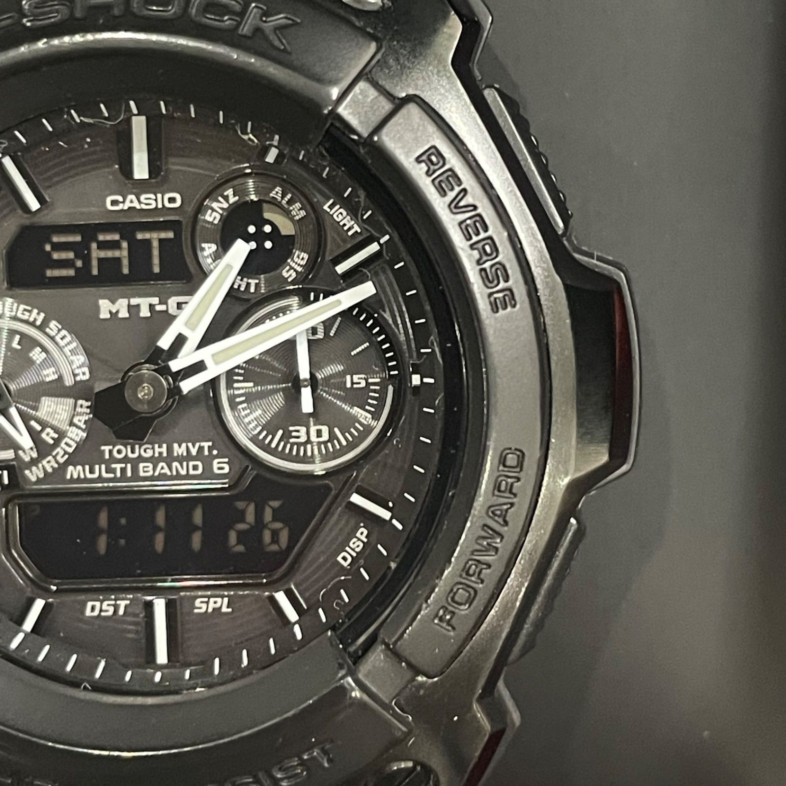 r)CASIO カシオ G-SHOCK MTG-1500B-1A1JF MT-G タフソーラー 電波受信
