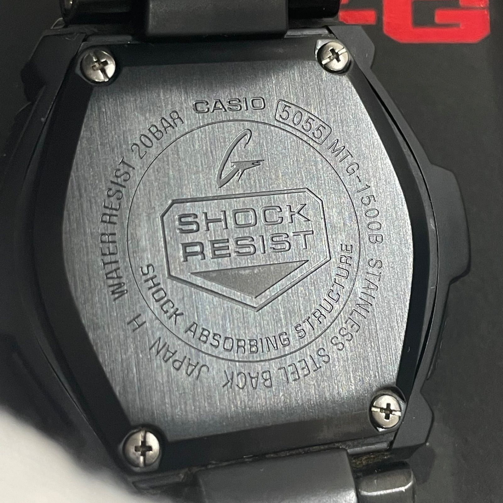 r)CASIO カシオ G-SHOCK MTG-1500B-1A1JF MT-G タフソーラー 電波受信