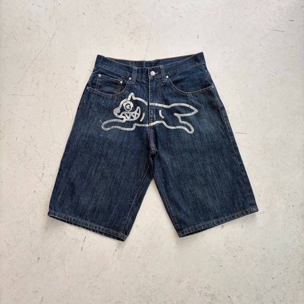 BBC ビリーネアー ボーイ クラブ ランニング アンオード デニム ハーフパンツ S
