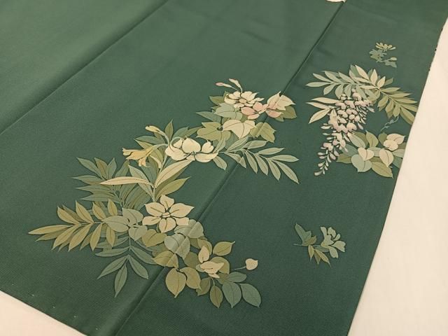 平和屋着物●訪問着　手描き　草花文　正絹　逸品　CABD8218vp 平和屋着物○訪問着 手描き 草花文 正絹 逸品 CABD8218vp 【公式通販】