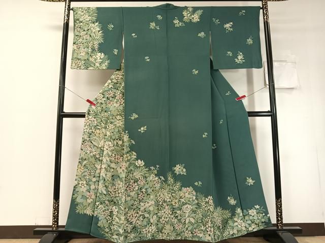 平和屋着物●訪問着　手描き　草花文　正絹　逸品　CABD8218vp 平和屋着物○訪問着 手描き 草花文 正絹 逸品 CABD8218vp 【公式通販】