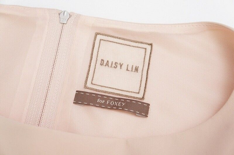 美品　デイジーリン フォクシー バックリボン ドレープドレス ピンクベージュ FOXEY（フォクシー） デイジーリンforフォクシー ワンピース Daisy