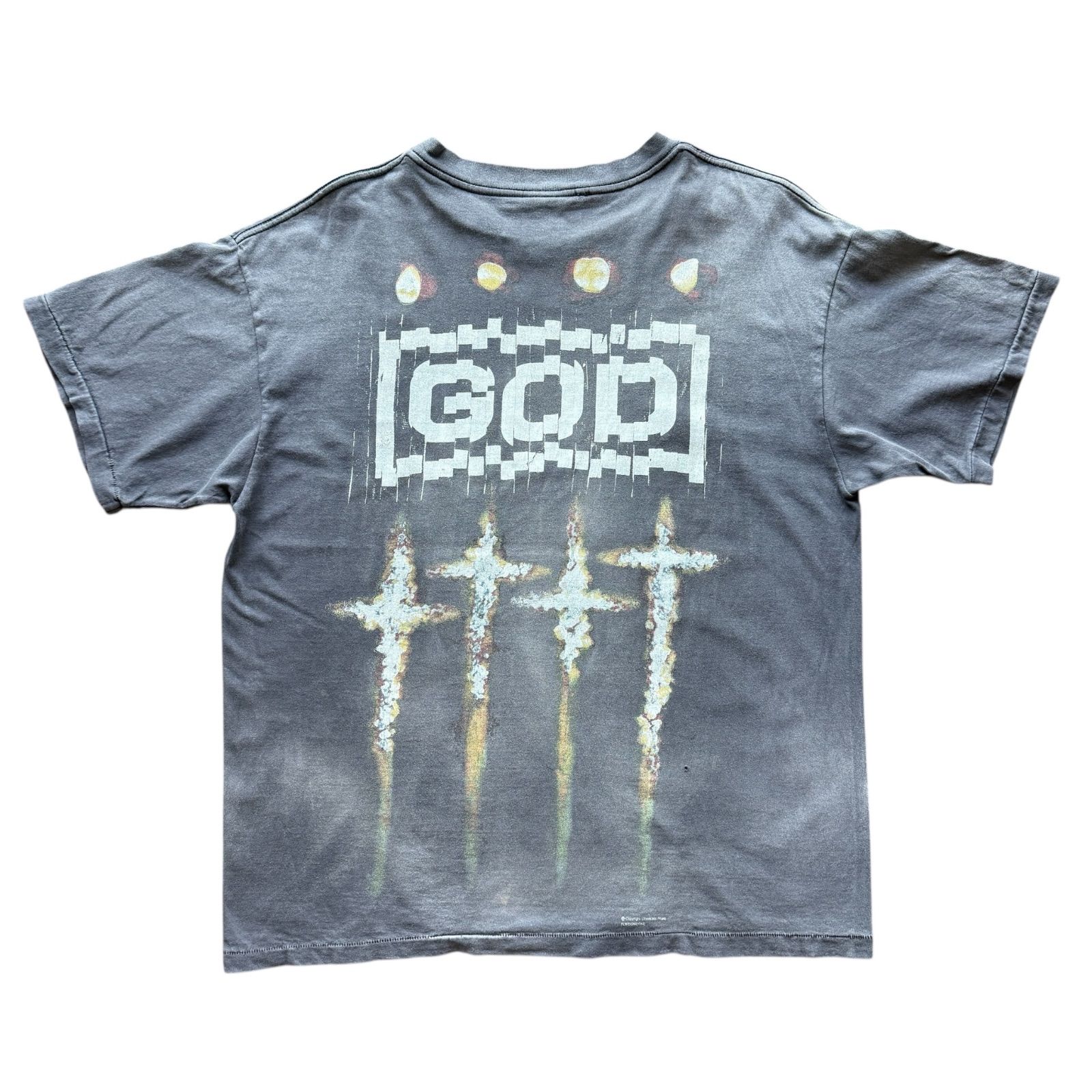 SAINT MICHAEL x FORSOMEONE GOD FS_SS TEE Black XL SM-A23-0000-C09 
