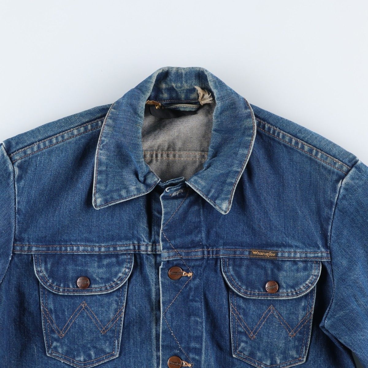 wrangler デニムジャケット　70〜80s 古着 80年代 ラングラー Wrangler デニムジャケット Gジャン メンズS