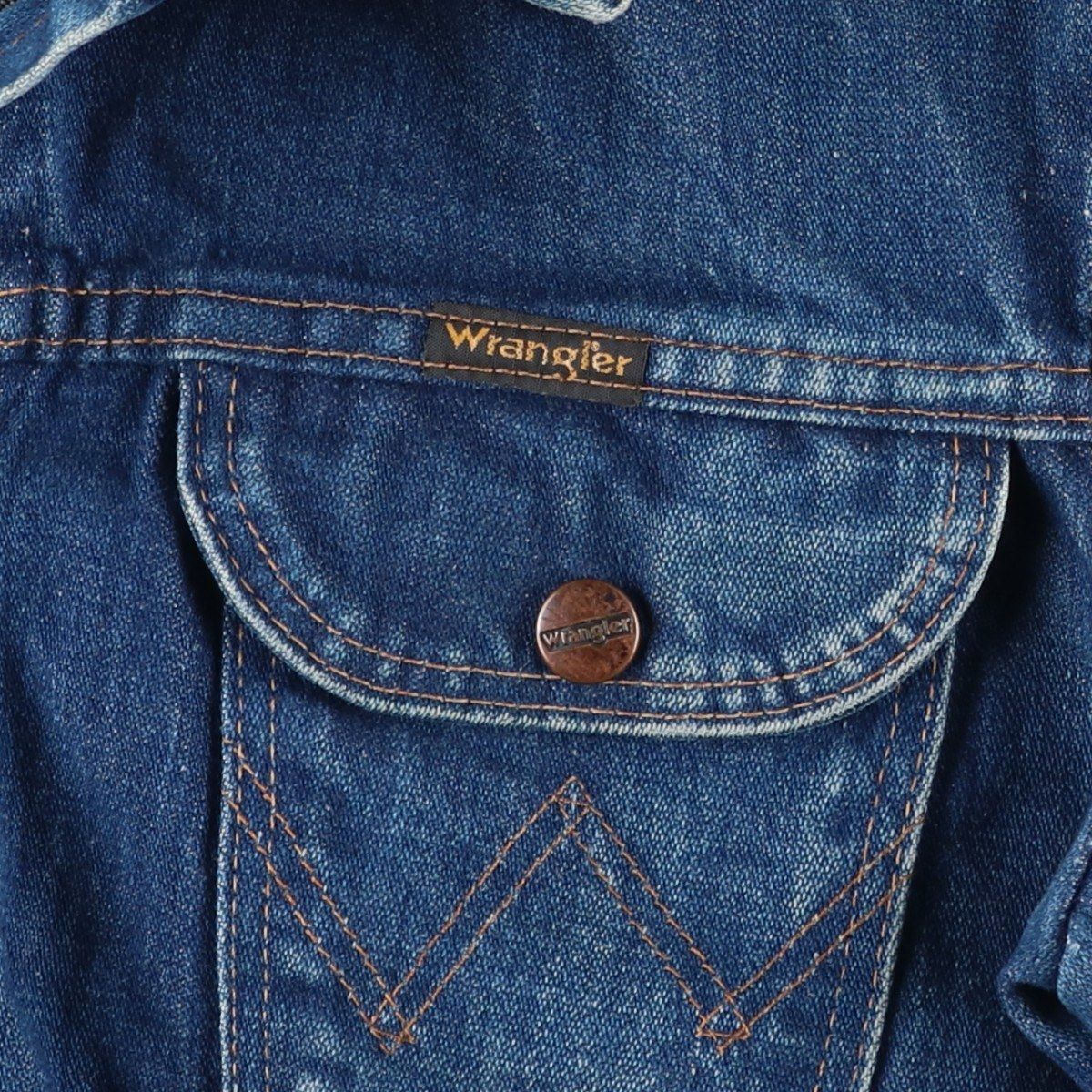 古着 80年代 ラングラー Wrangler デニムジャケット Gジャン メンズS