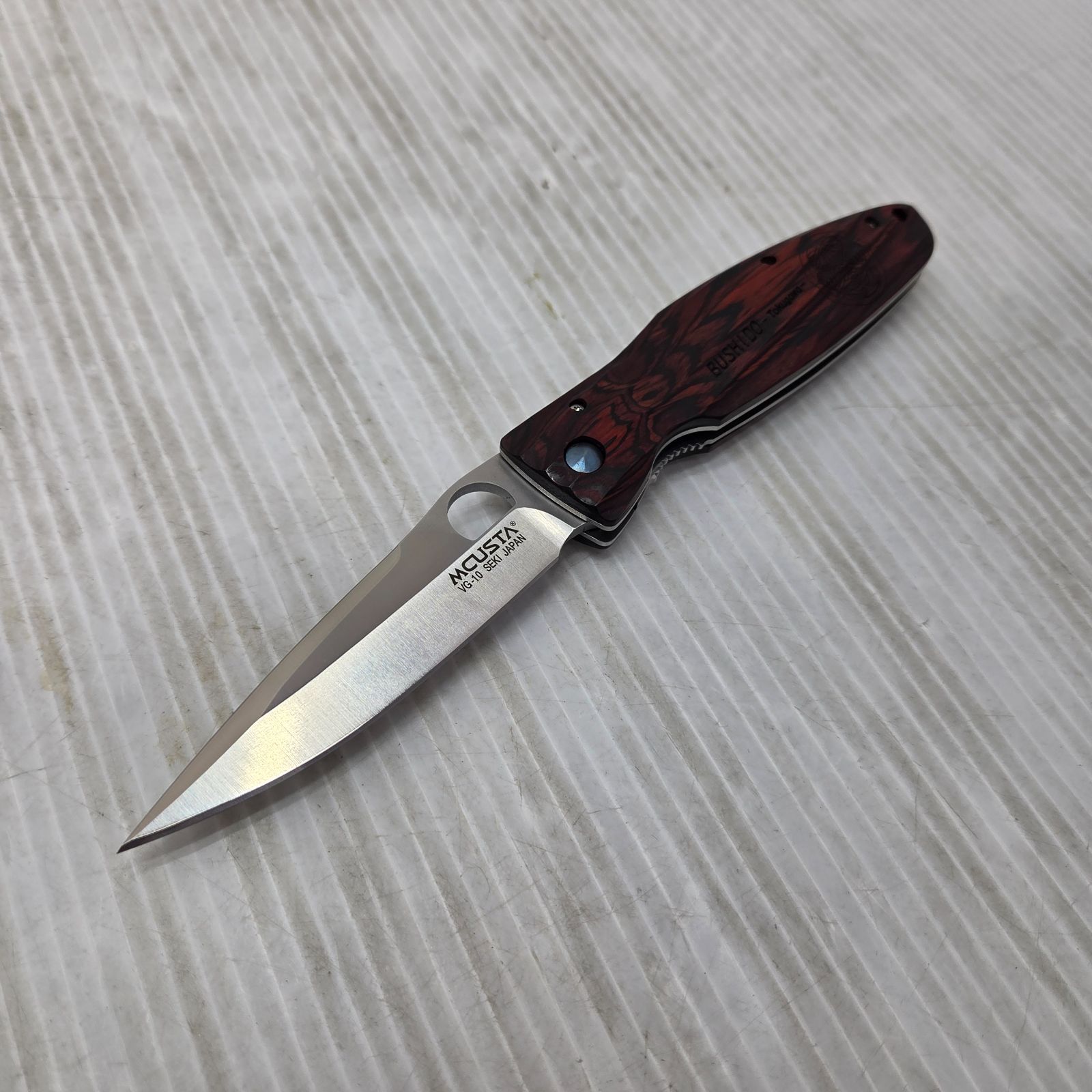  2 S02456 エムカスタ MCUSTA SENGOKU 戦国 徳川家康 折りたたみナイフ アウトドア サバイバル ミニタリー 刃物 サンダル ナイフ ツール アウトドア