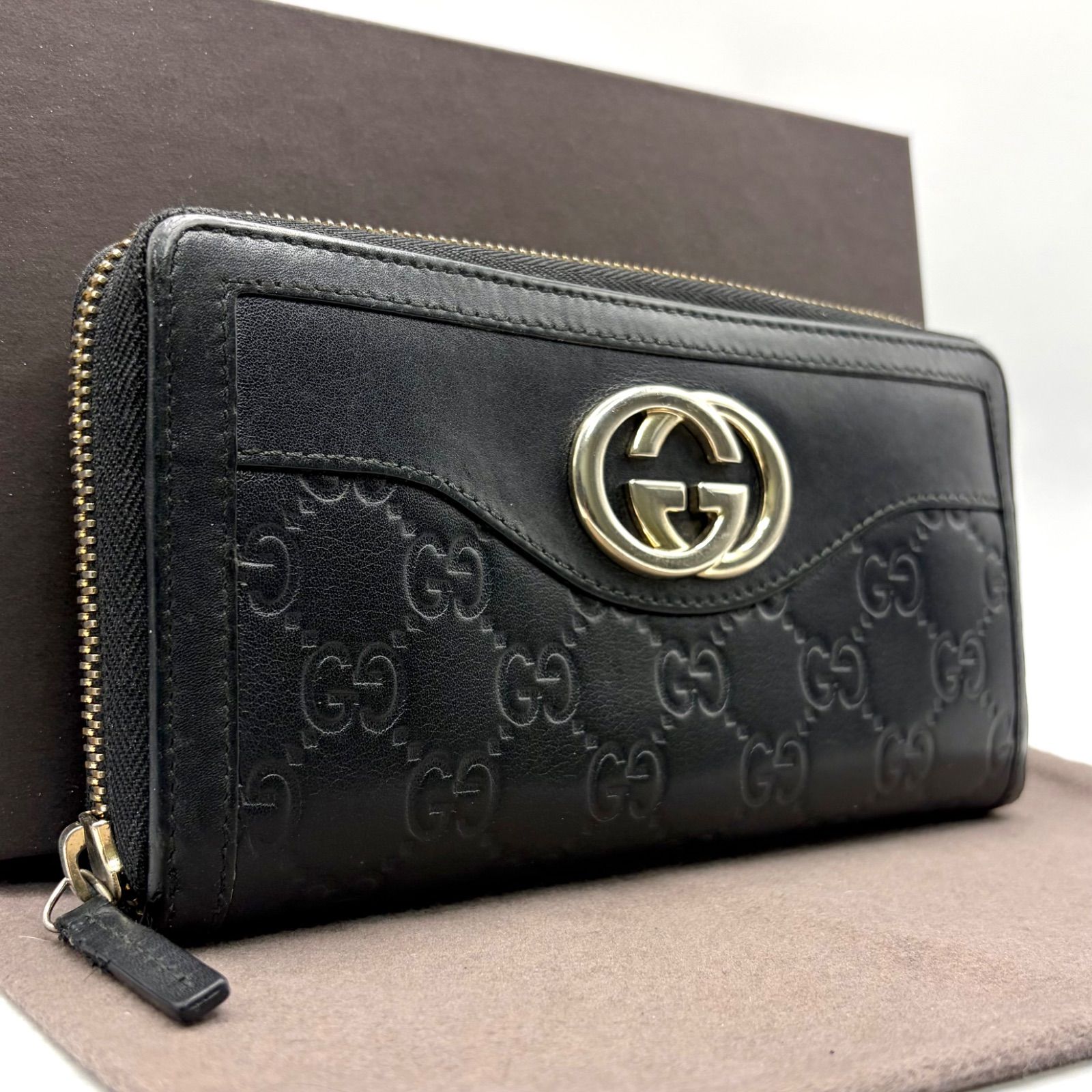 v65 GUCCI グッチ 長 財布 ジップ アラウンド ウォレット ラウンド