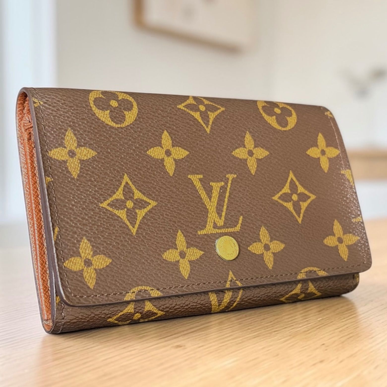 ルイヴィトン モノグラム 財布 ポルモネ トレゾール L字ファスナー 2