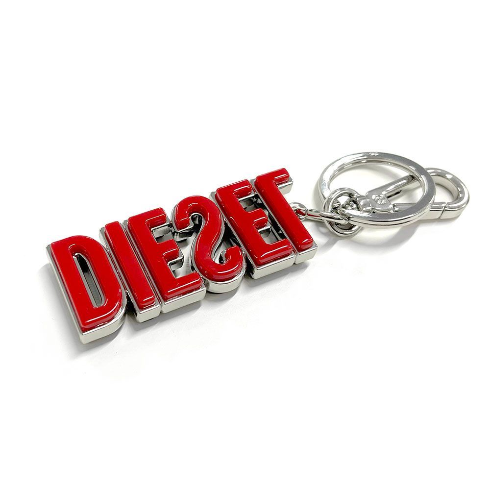 新品 DIESEL ディーゼル X10294 P8097 DSL 3D KEY RING キーホルダー